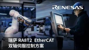ֱ���ط�: Renesas ��������RA8T2��EtherCAT˫���ŷ����Ʒ���